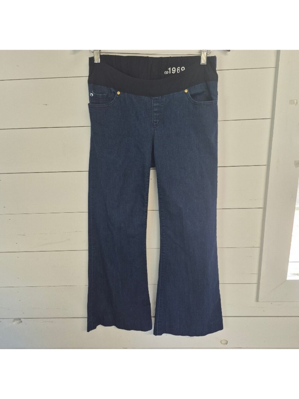 Gap 1969 Maternity Modern Trousers Dark Wash Denim‎ Size 28/6R